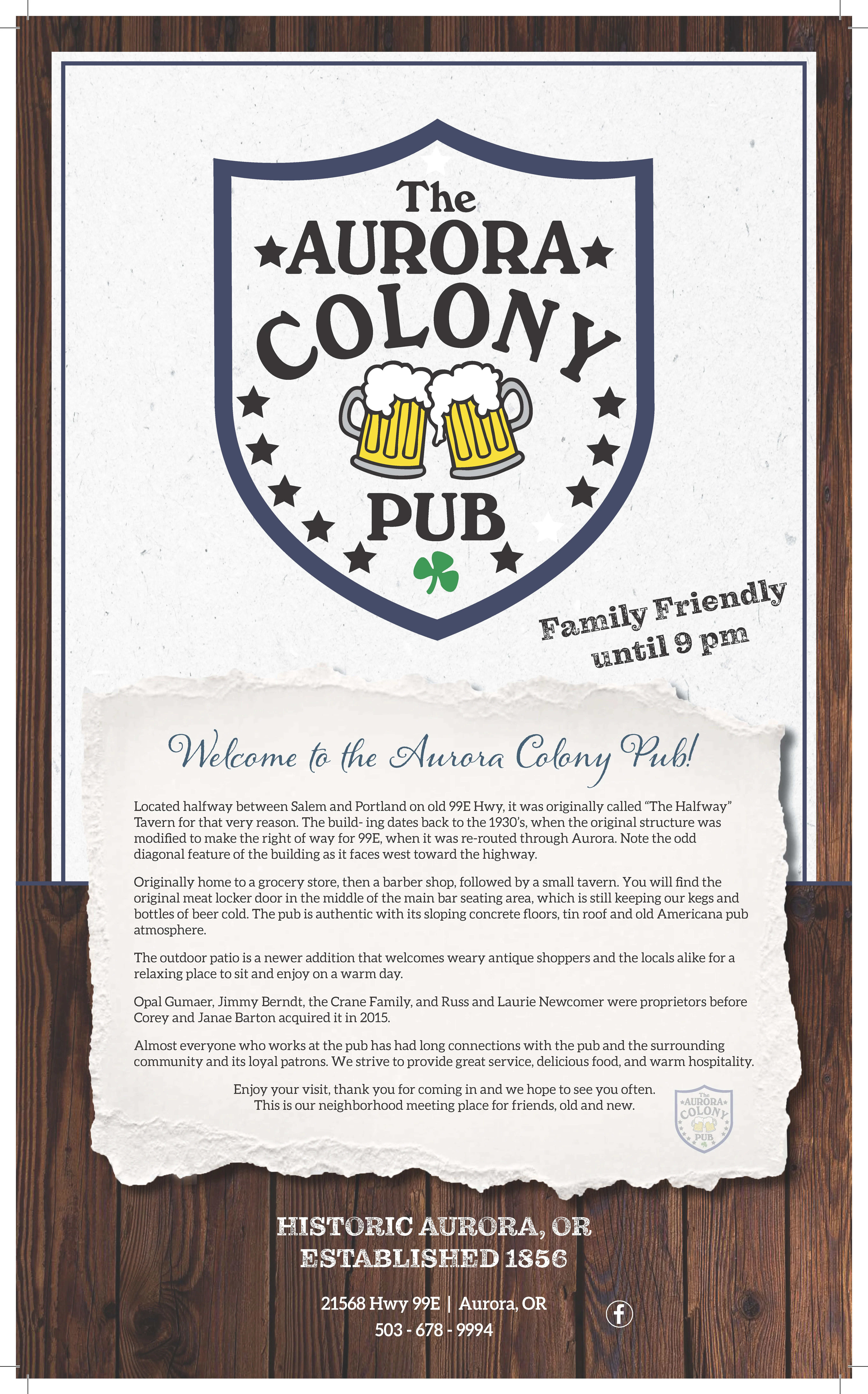Main Menu — Page 1